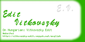 edit vitkovszky business card
